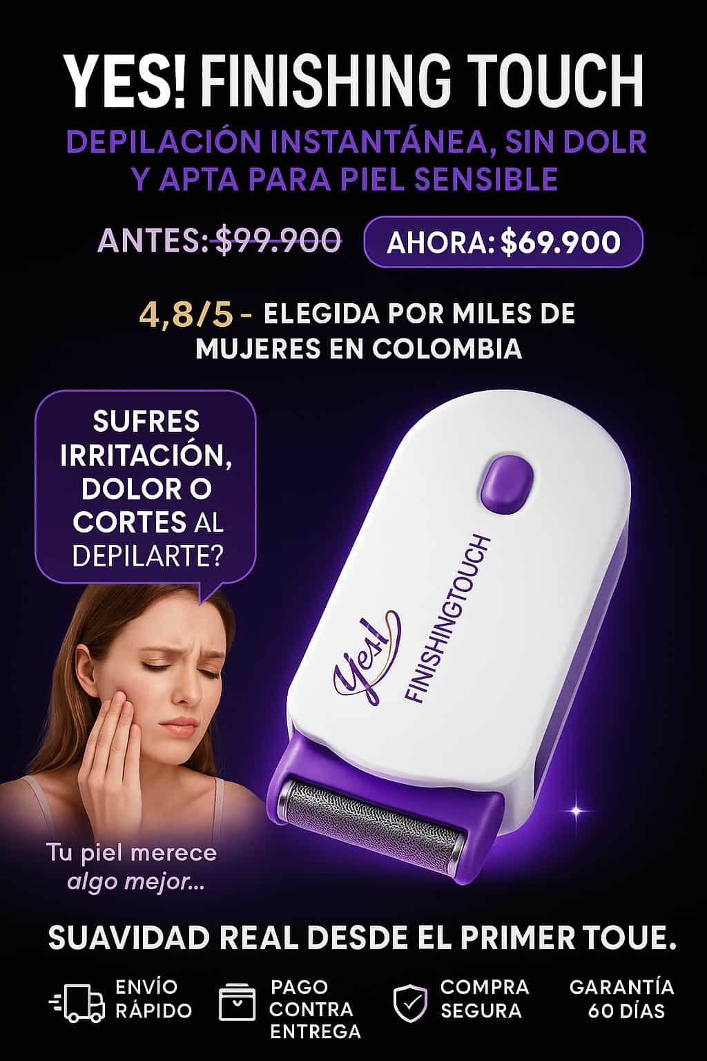 Depiladora inalámbrica yes