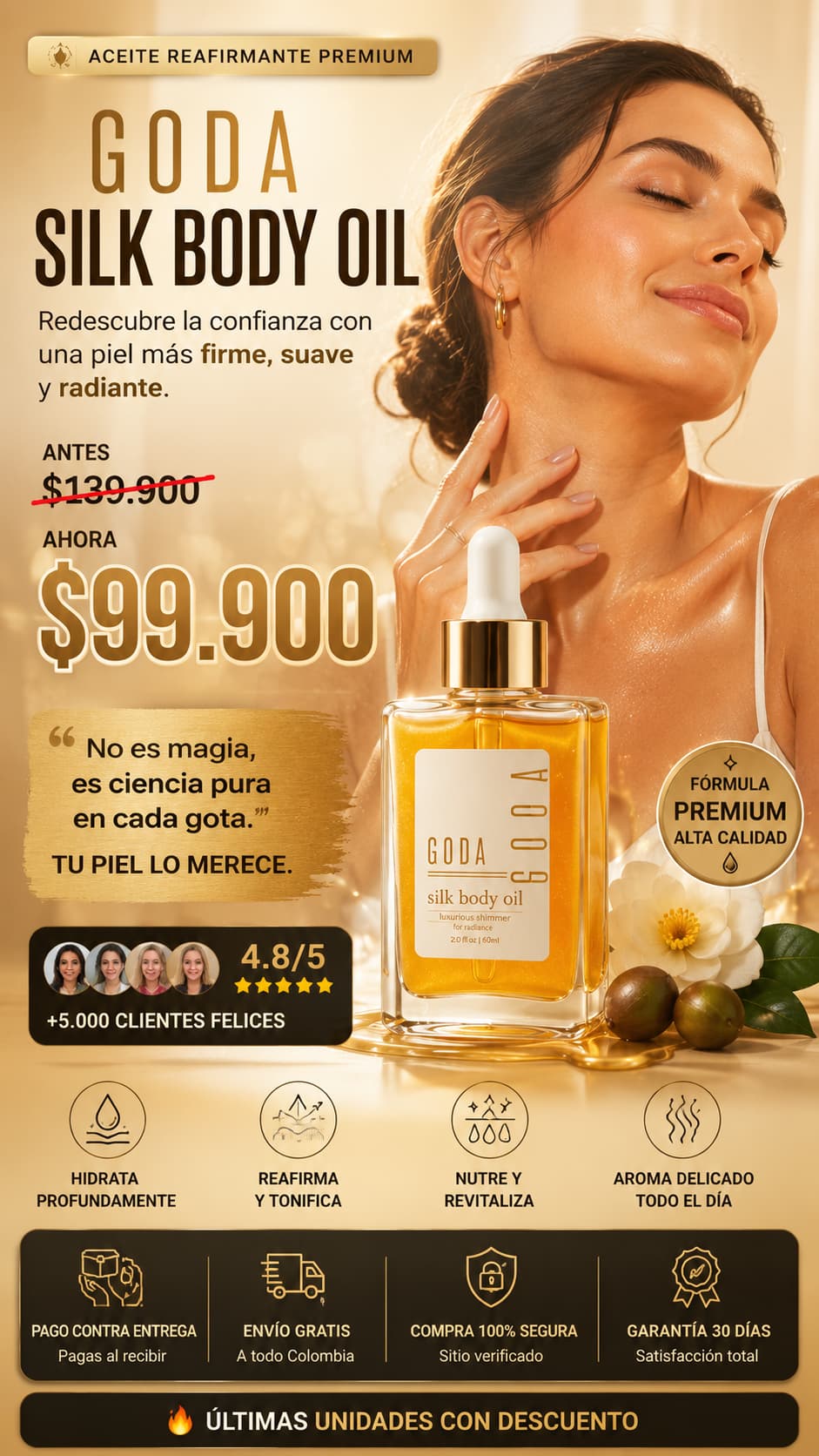 GODA - Silk body oil con feromonas
