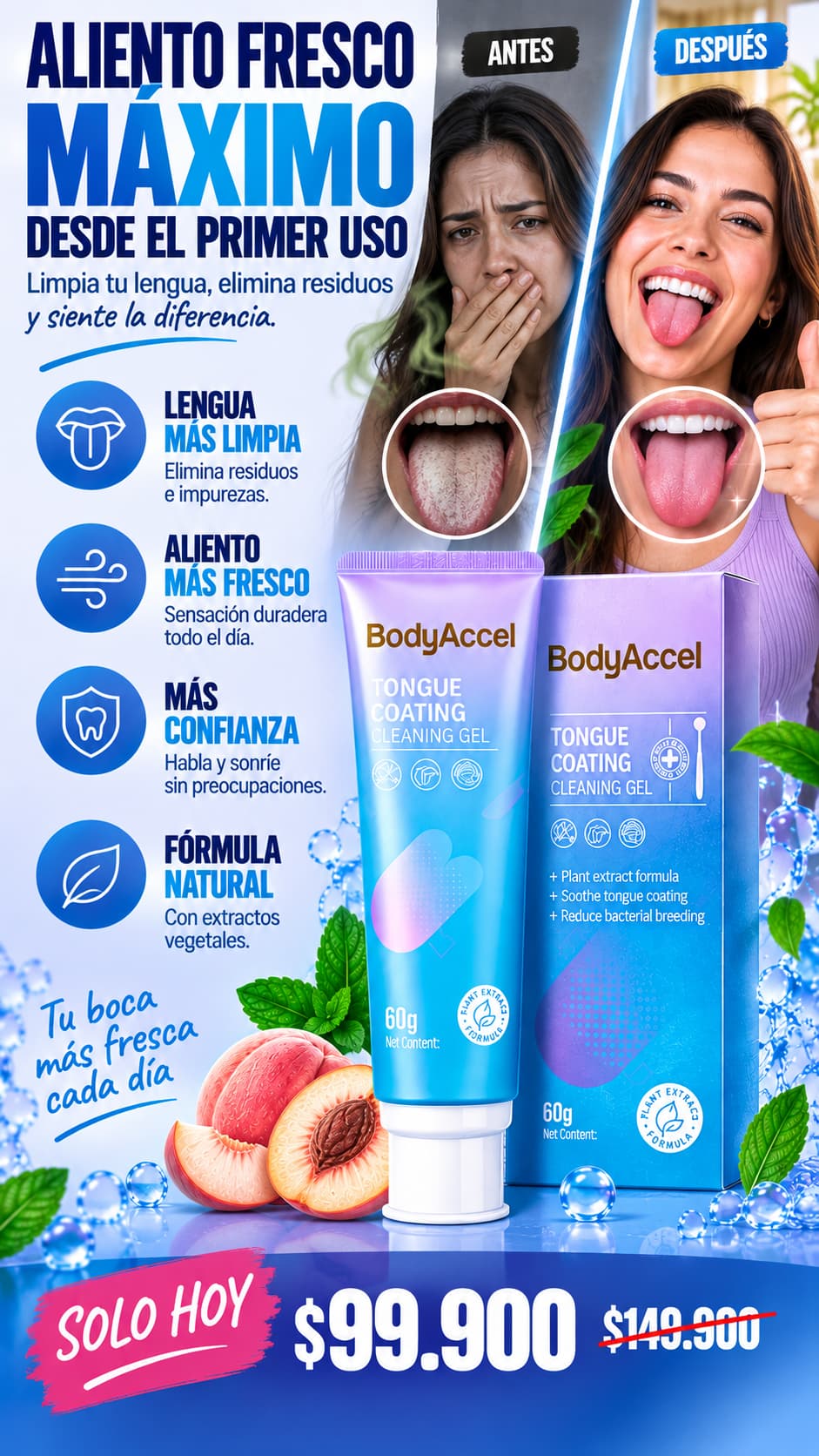 GEL LIMPIADOR DE LENGUA