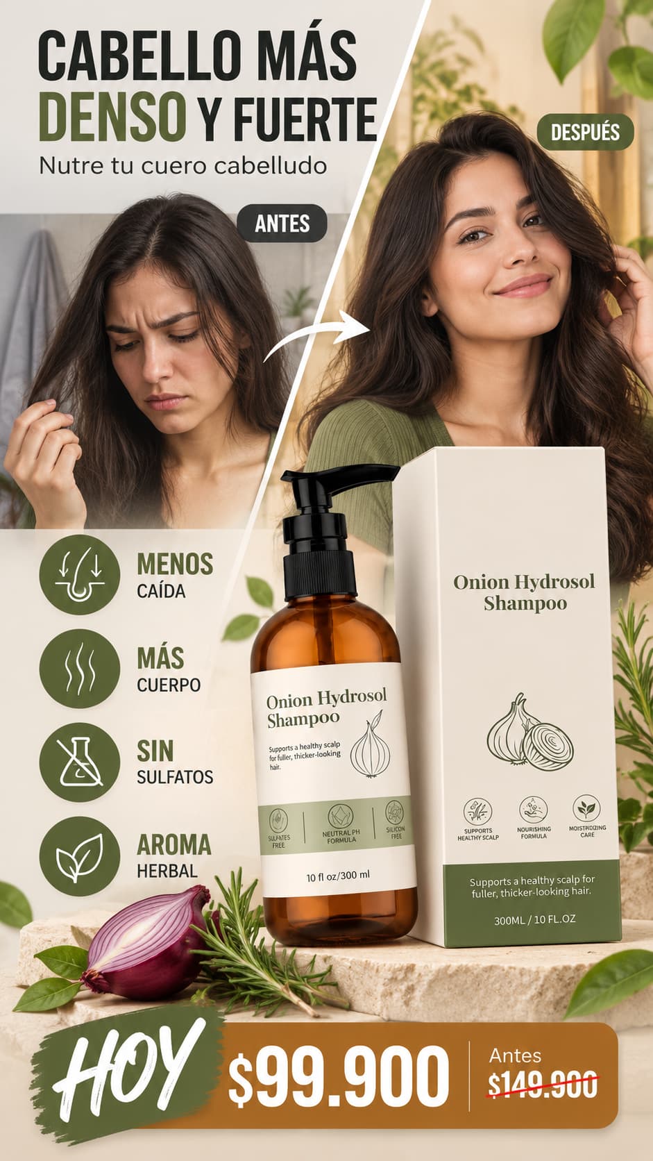 Regenerador Capilar Onion Hydrosol