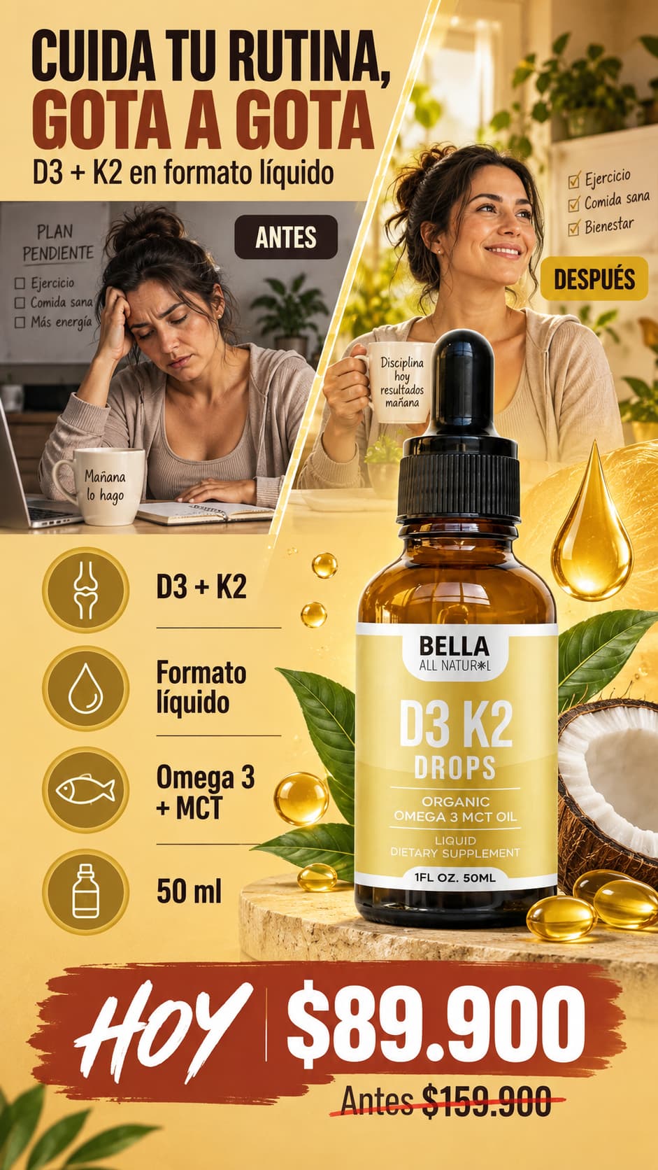 Bella All Natural D3 K2
