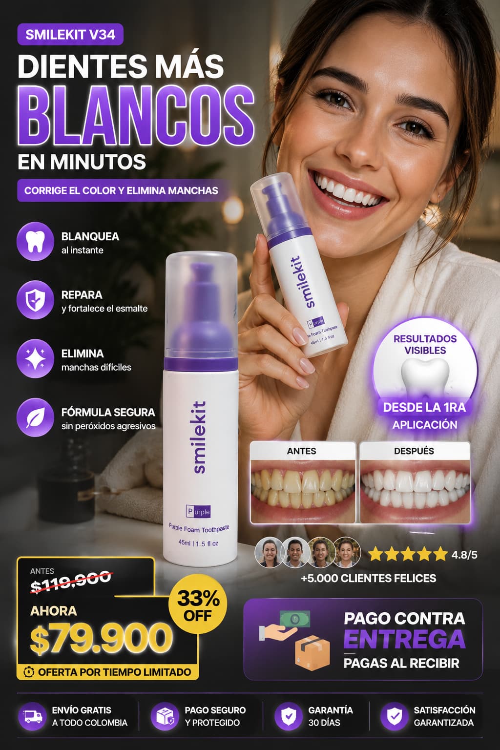 Espuma Blanqueadora Dental