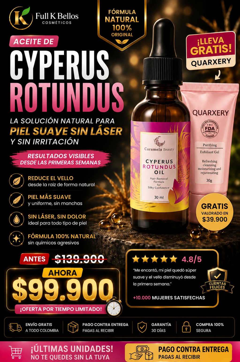 KIT. Cyperus Oil + Gratis Quarxery