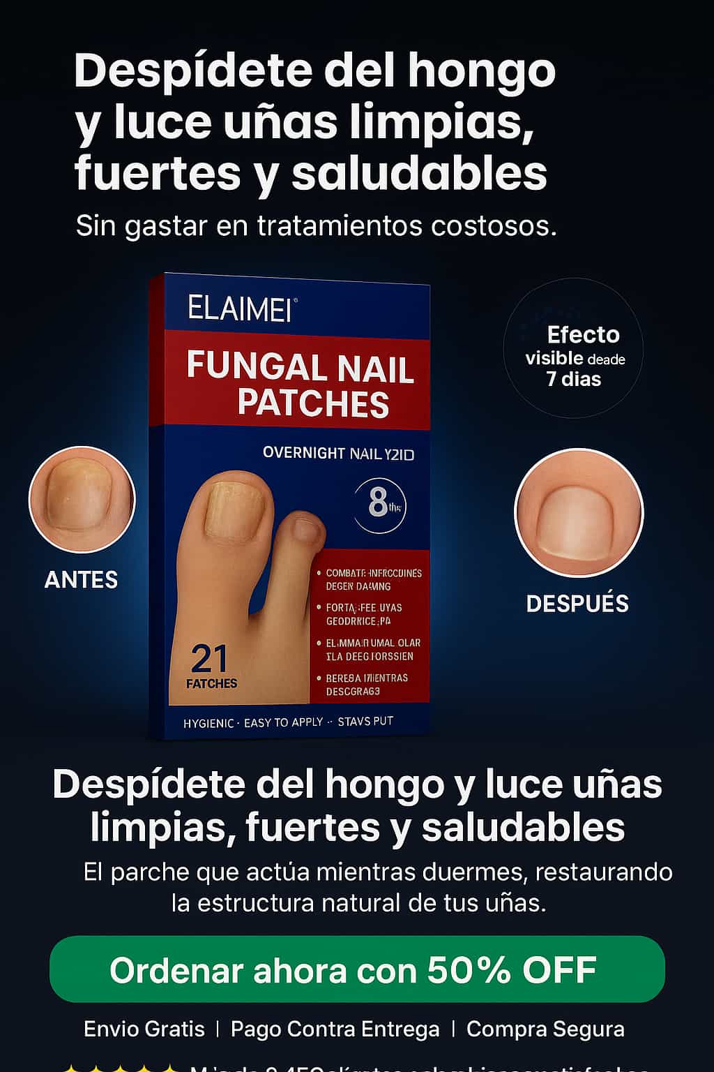 Parches Fungal Nail Patches