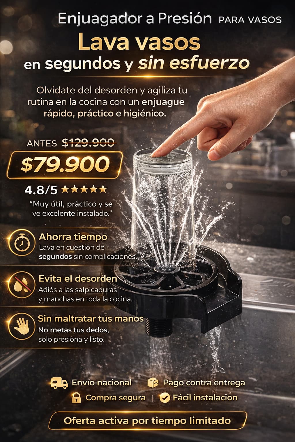 Lava Vasos Automático