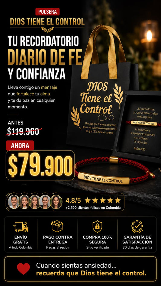PULSERA DIOS ROJA CON CAJA DE LUJO