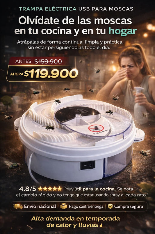 Trampa Automática Para Moscas Recargable