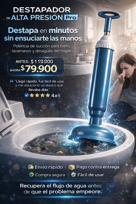 Destapa Tubería Profesional de alta presion