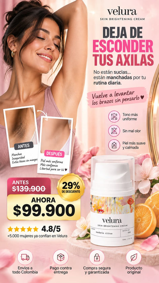 Crema desodorante aclarante para axilas