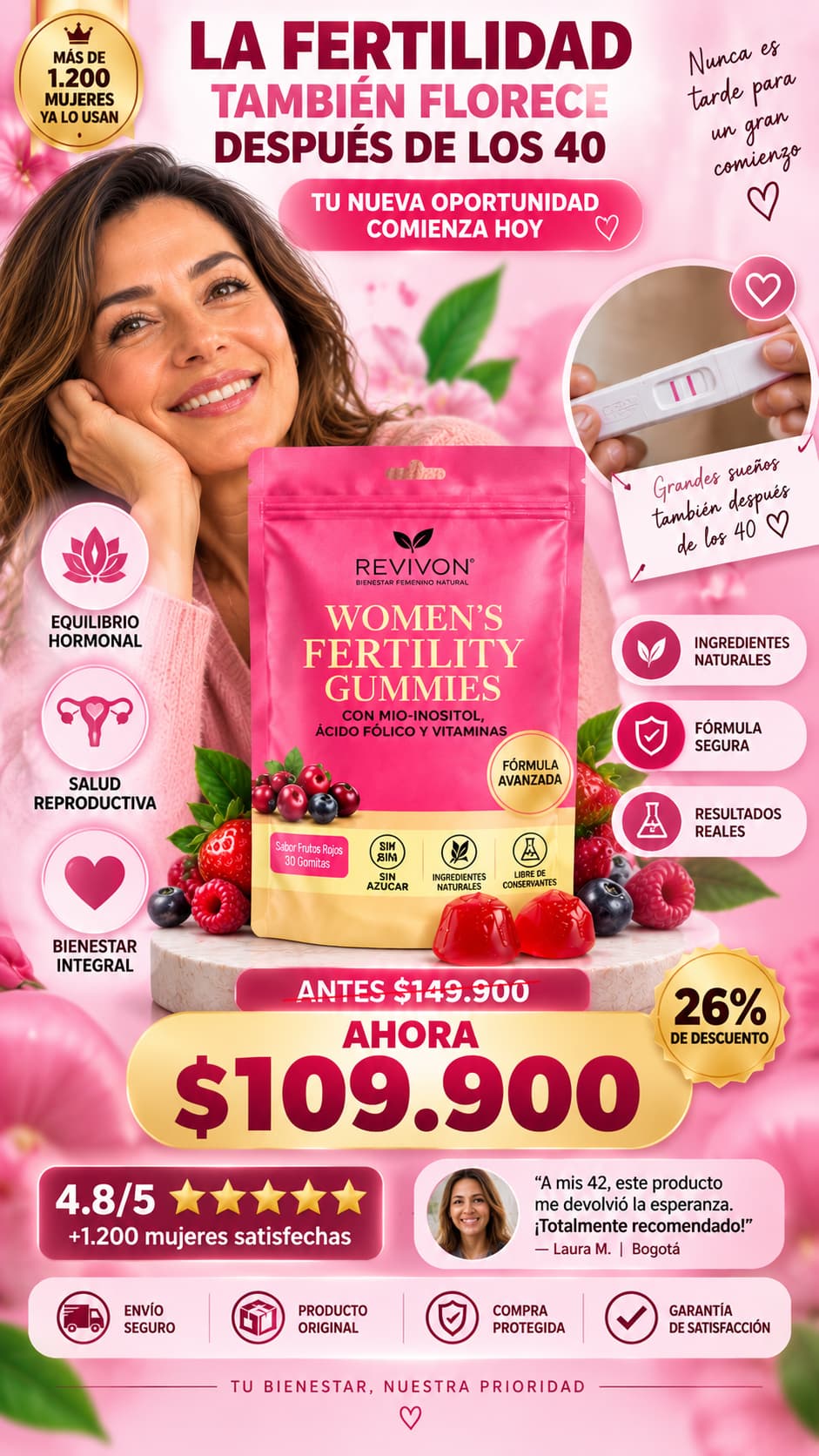 Gomitas probióticas para mujeres