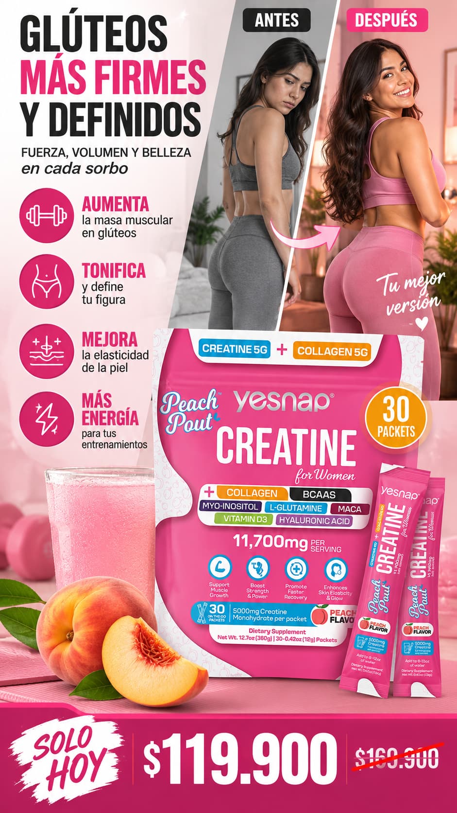 CREATINA YESNAP SOBRES