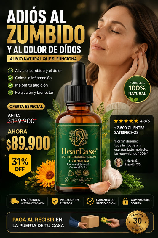GOTAS PARA DOLOR DE OIDO Y TINNITUS