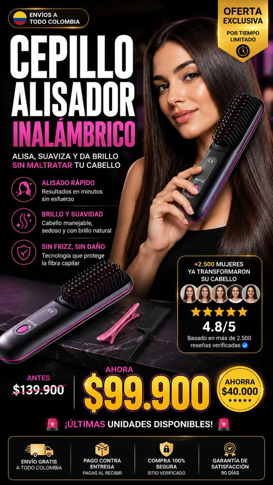 Cepillo Para Cabello Eléctrico