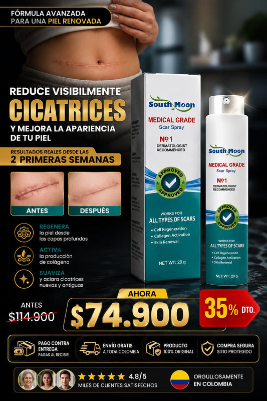 Spray para cicatrices