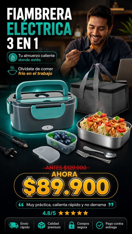 Lonchera Eléctrica Portacomida Térmica