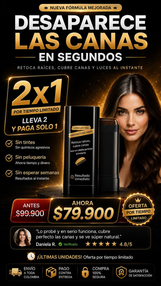 Barra Tinte Cabello Cubre Canas