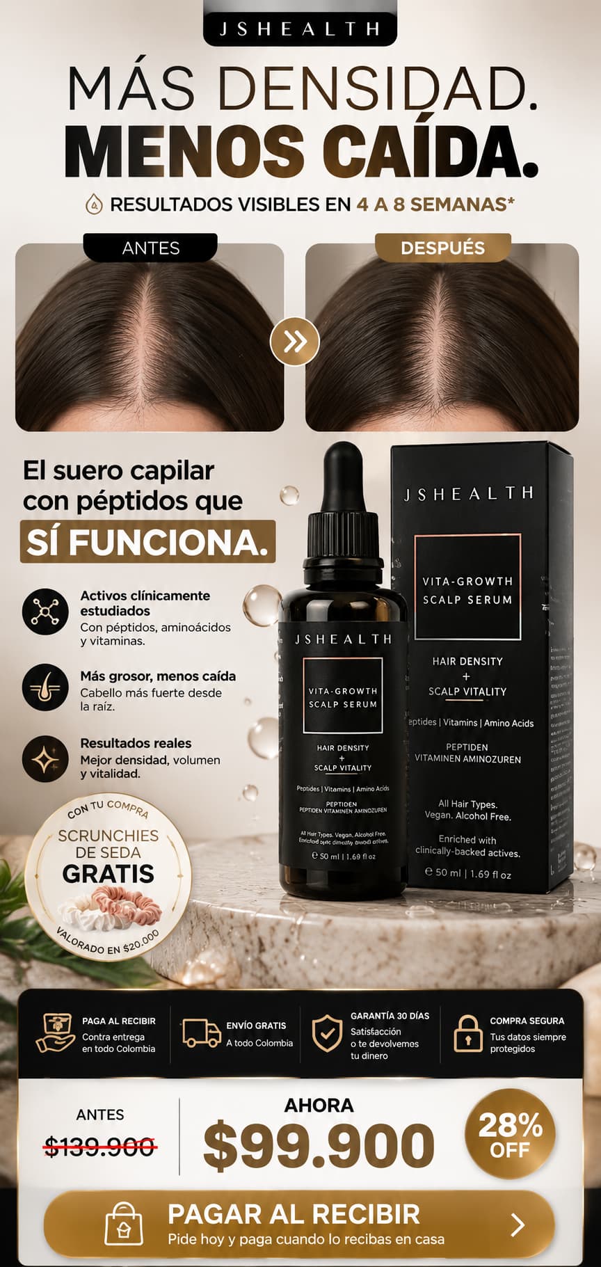 Suero capilar con péptidos Vita-Growth